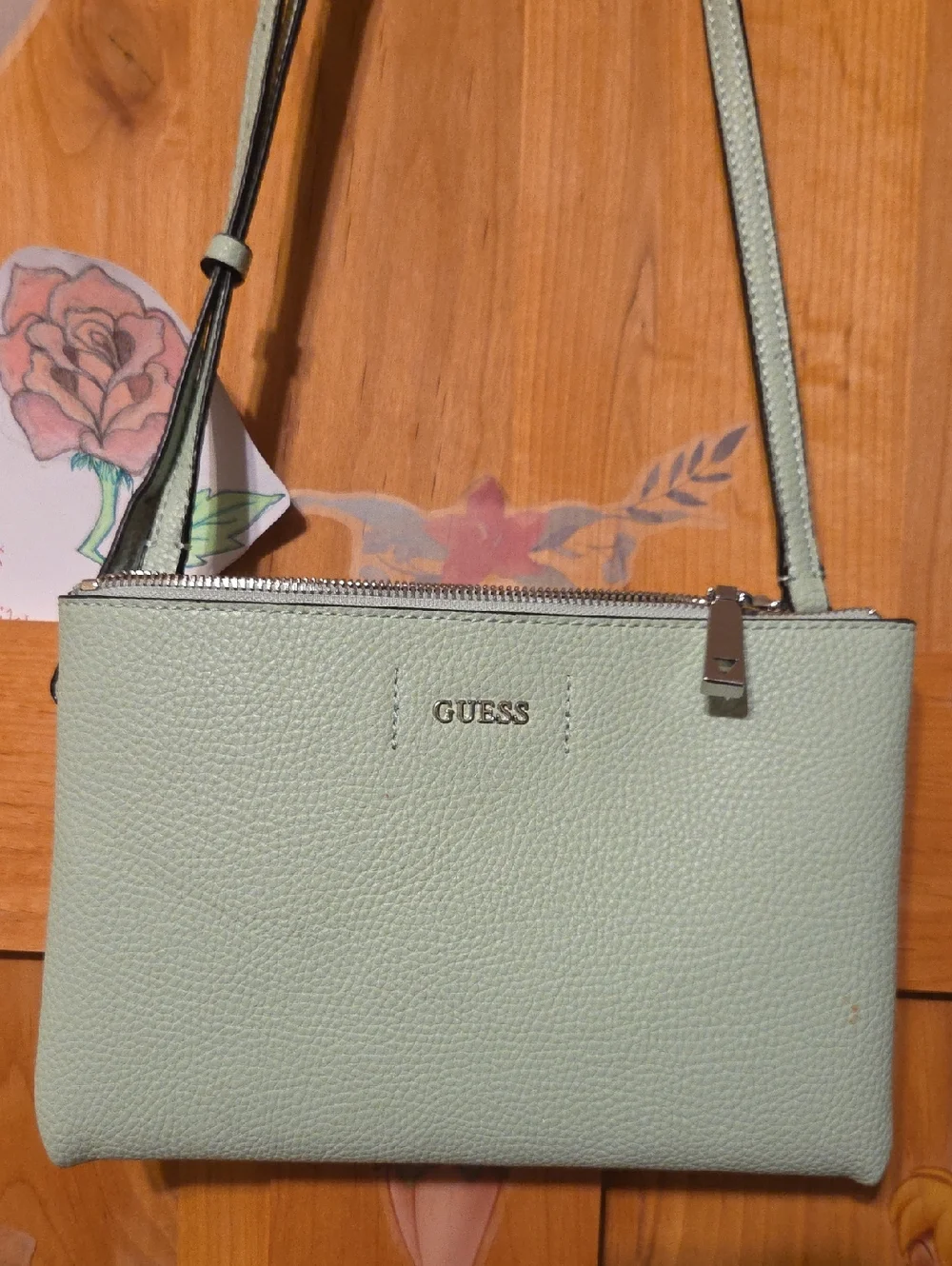 Guess Mint Green Crossbody Bag - Picture 2 of 9